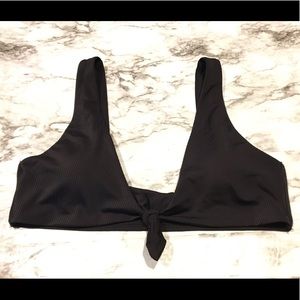 No Boundaries Tie-Front Swim Top